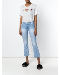 Голубые джинсы-клеш от Frame Denim