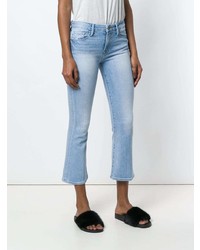 Голубые джинсы-клеш от Frame Denim