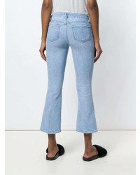 Голубые джинсы-клеш от Frame Denim