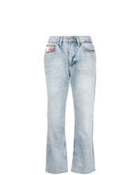 Голубые джинсы-клеш от Tommy Jeans