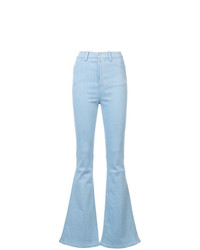 Голубые джинсы-клеш от Unravel Project