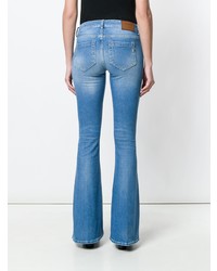 Голубые джинсы-клеш от Dondup
