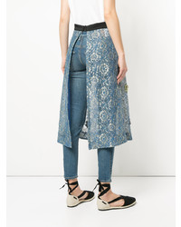 Женские голубые джинсы с вышивкой от Tu Es Mon Trésor