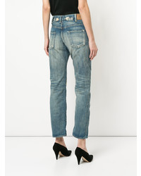 Женские голубые джинсы с вышивкой от Tu Es Mon Trésor