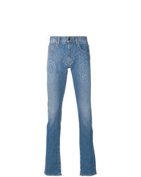 Голубые джинсы с "огурцами"