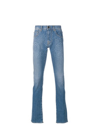 Мужские голубые джинсы с "огурцами" от Etro
