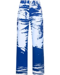 Мужские голубые джинсы с принтом от AG