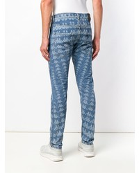 Мужские голубые джинсы с принтом от Kappa