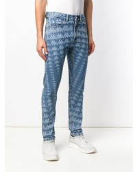 Мужские голубые джинсы с принтом от Kappa