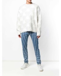 Мужские голубые джинсы с принтом от Kappa