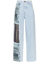 Мужские голубые джинсы с принтом от Calvin Klein Jeans Est. 1978