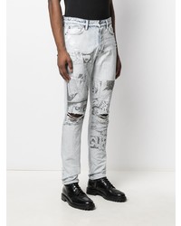 Мужские голубые джинсы с принтом от Ksubi