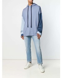 Мужские голубые джинсы с принтом от Haikure