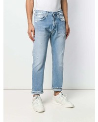 Мужские голубые джинсы с принтом от Haikure