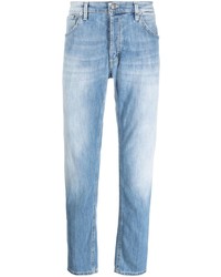 Мужские голубые джинсы с принтом от Dondup