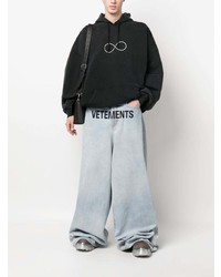 Мужские голубые джинсы с принтом от Vetements