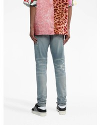 Мужские голубые джинсы с принтом от Amiri