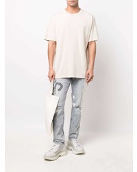 Мужские голубые джинсы с принтом от Ksubi