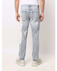 Мужские голубые джинсы с принтом от Ksubi