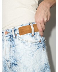 Мужские голубые джинсы с принтом от Palm Angels