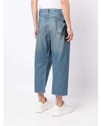 Мужские голубые джинсы с принтом от Junya Watanabe MAN