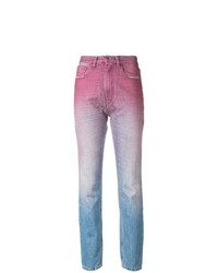 Женские голубые джинсы с принтом от Vivetta