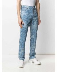 Мужские голубые джинсы с принтом от Zadig & Voltaire