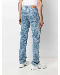 Мужские голубые джинсы с принтом от Zadig & Voltaire