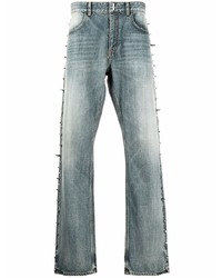 Мужские голубые джинсы с шипами от Givenchy