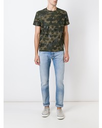 Мужские голубые джинсы с шипами от Valentino