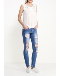 Голубые джинсы скинни от Adrixx