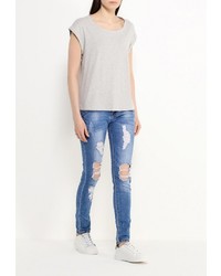 Голубые джинсы скинни от Adrixx