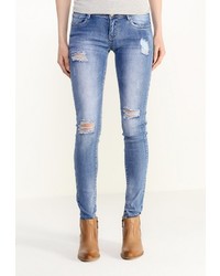 Голубые джинсы скинни от Adrixx