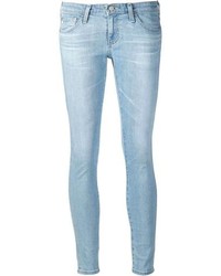 Голубые джинсы скинни от AG Jeans
