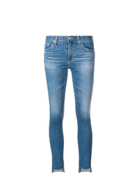 Голубые джинсы скинни от AG Jeans