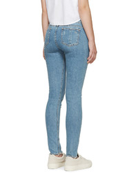 Голубые джинсы скинни от Rag & Bone
