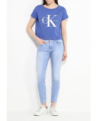 Голубые джинсы скинни от Calvin Klein Jeans