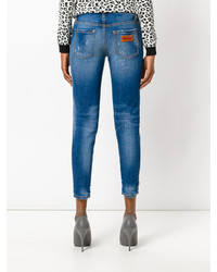Голубые джинсы скинни от Dsquared2