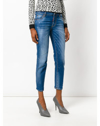 Голубые джинсы скинни от Dsquared2