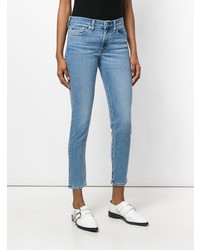 Голубые джинсы скинни от rag & bone/JEAN