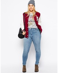 Голубые джинсы скинни от Asos