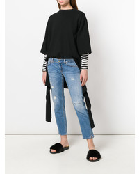 Голубые джинсы скинни от Dondup