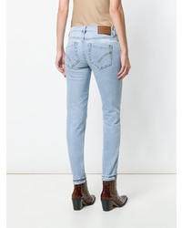 Голубые джинсы скинни от Dondup