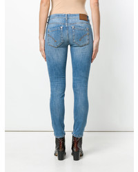 Голубые джинсы скинни от Dondup