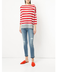 Голубые джинсы скинни от Ermanno Ermanno