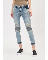 Голубые джинсы скинни от DSHE