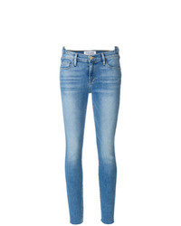 Голубые джинсы скинни от Frame Denim