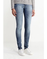 Голубые джинсы скинни от Gas