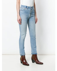 Голубые джинсы скинни от RE/DONE