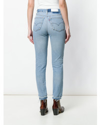 Голубые джинсы скинни от RE/DONE